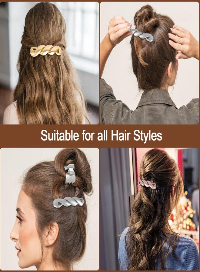 Ondder 3Pcs French Barrette Hair Clips Barrettes for Thick Hair Metal Hair Clips Hair Barrettes for Women Hair Accessories for Girls Women - Image 5